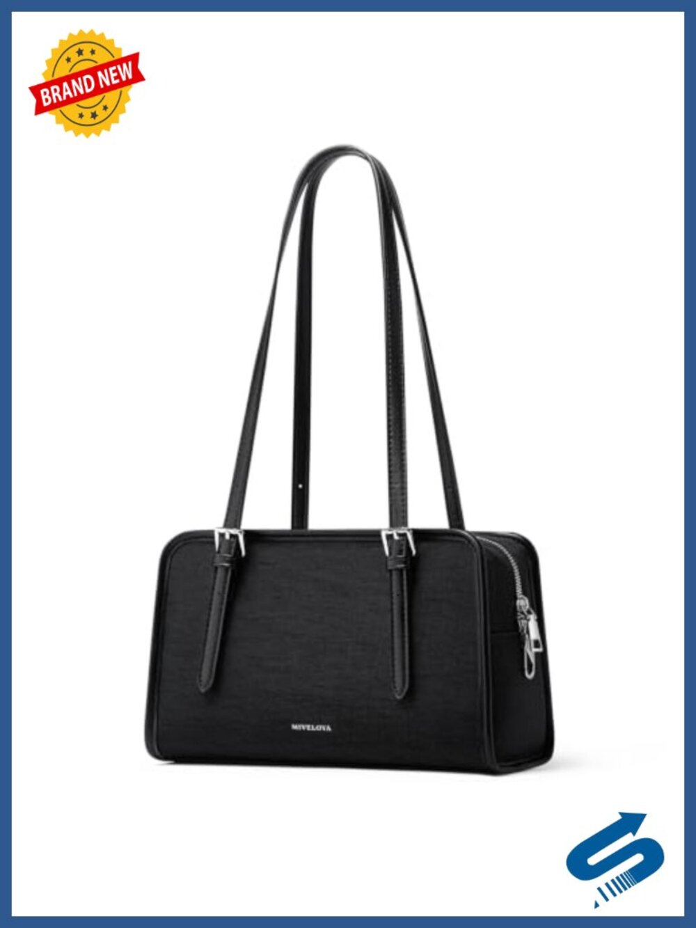 Clear Stadium-Approved Shoulder Bag with Adjustable Strap, PVC & PU Leather